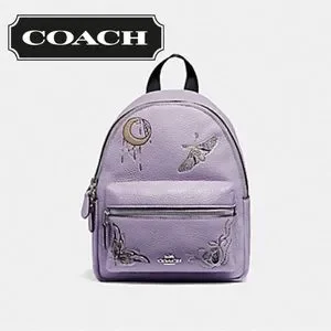 NWT Coach Chelsea Animation md Charlie backpack NWT COACH CHARLIE Medium BACKPACK Black Signature Logo  main image 2